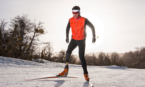 Parasport male cross-country skiing